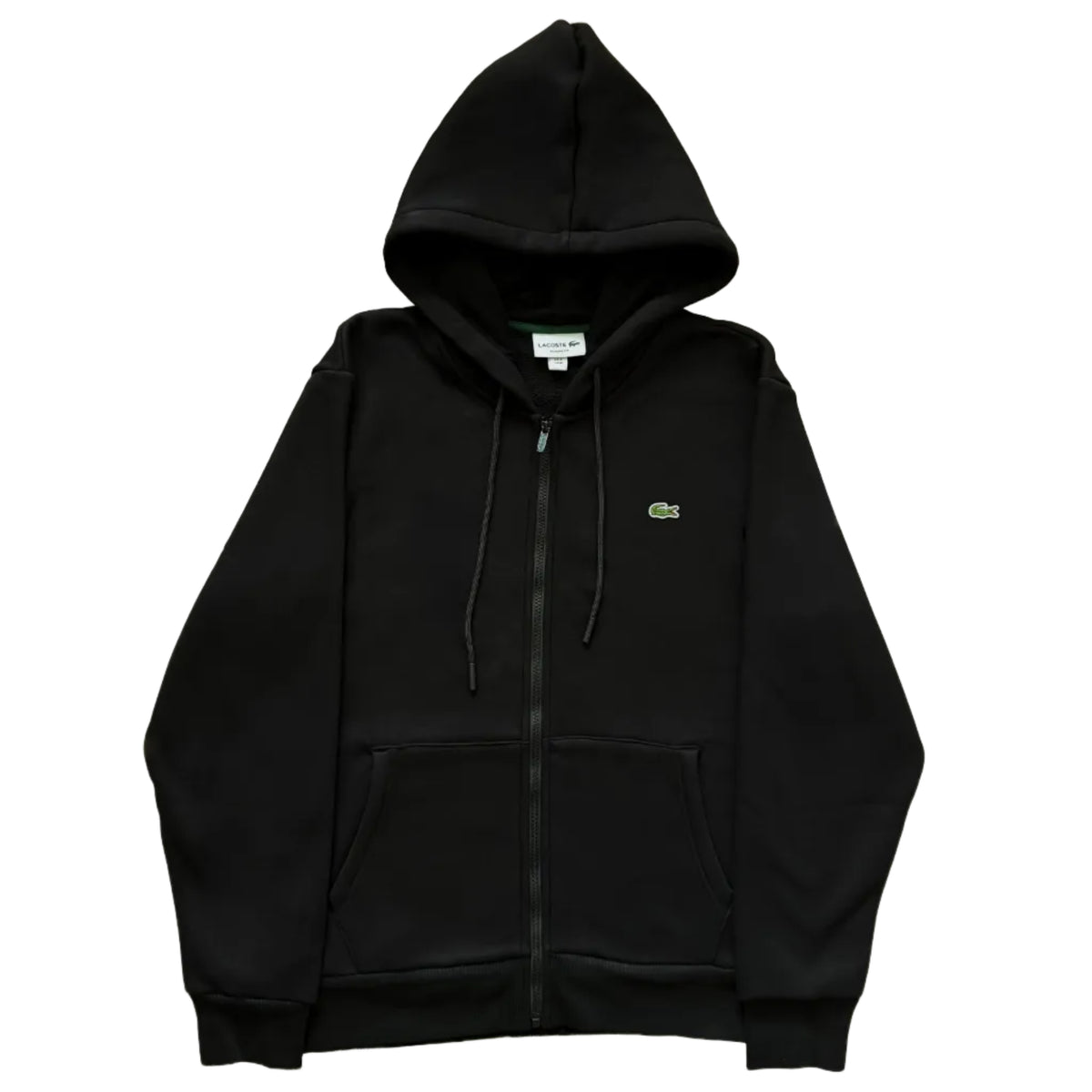 LACOSTE crni zip duks