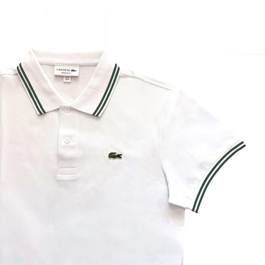 LACOSTE polo majica bela